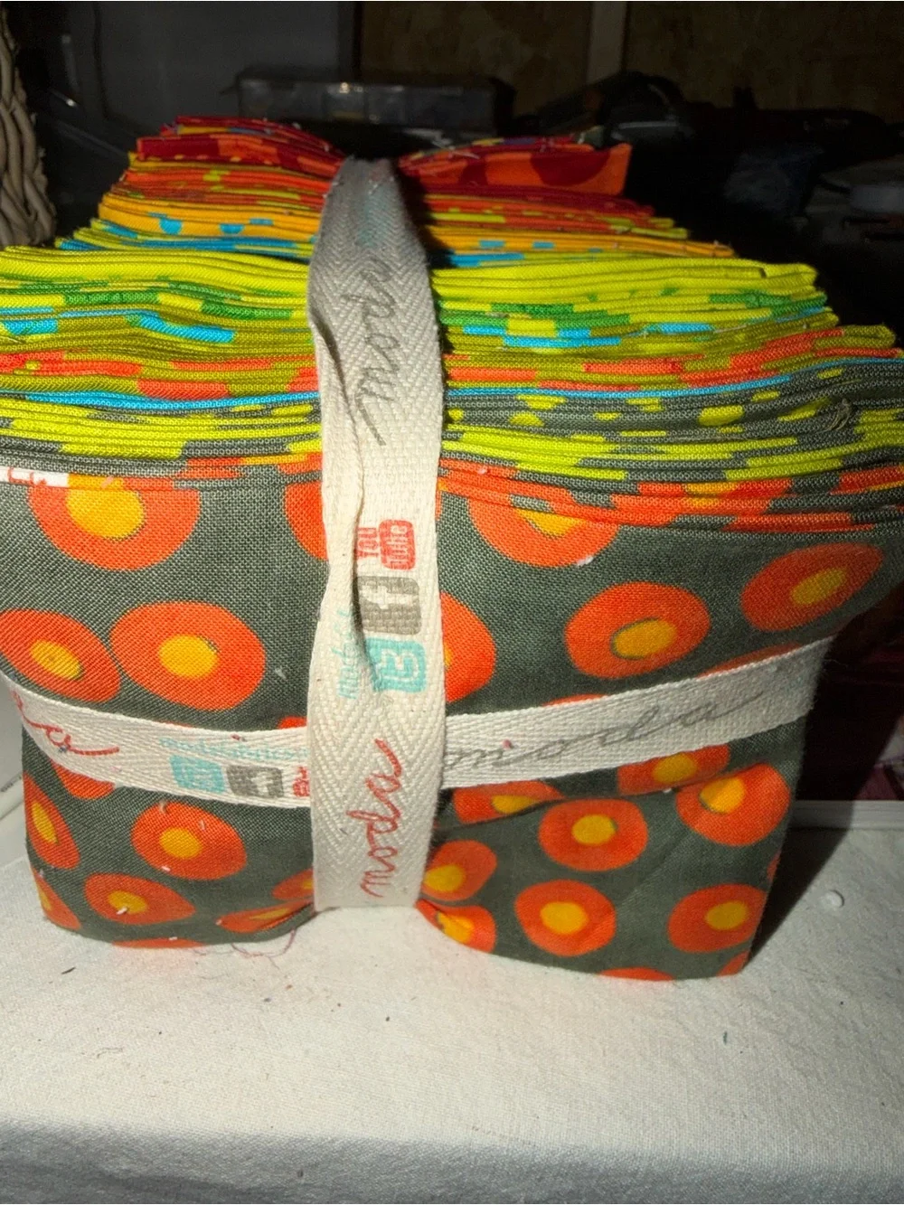 Moda Multicolor Jelly Roll and Fabric Bundles